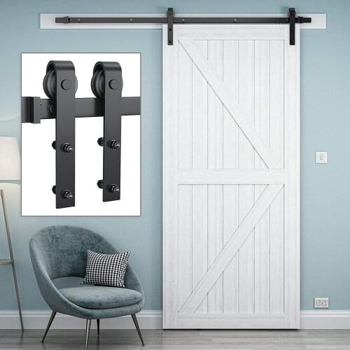 JACHOR 1.2m-4.87m Russian Sliding Door Rail Wood Door Rail Barn Door Guide Rail Sliding Door Guide System