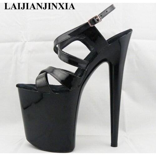 New 20cm Ultra High Heels Platform Sandals Night Club Party Wedding Dress Dancing Shoes Pole Dance Shoes