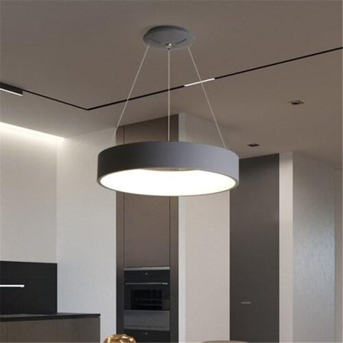 Modern Led Pendant Light White&Grey decoration Ceiling Pendant Lamp Hanging Lamp for Dining room Kitchen Living room Luminaires