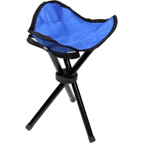 Folding Chair Triangle Portable Iron Canvas Outdoor Stool Furniture Accessories For Beach Fishing
