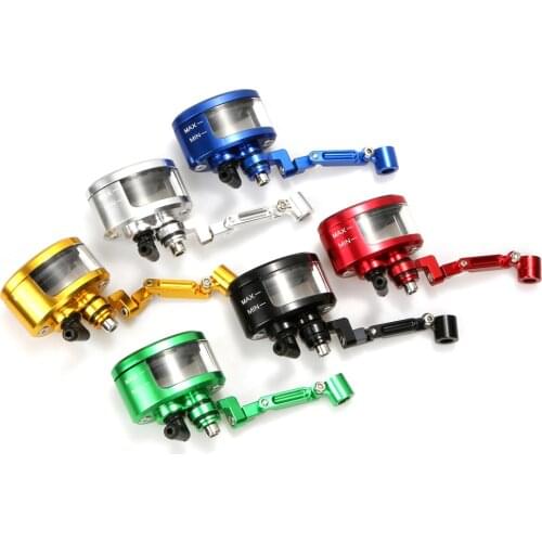 1 Set for Suzuki Kawasaki Honda Motorcycle Universal Front Brake Clutch Tank Cylinder CNC Aluminum Alloy Fluid Oil Reservoir Cup
