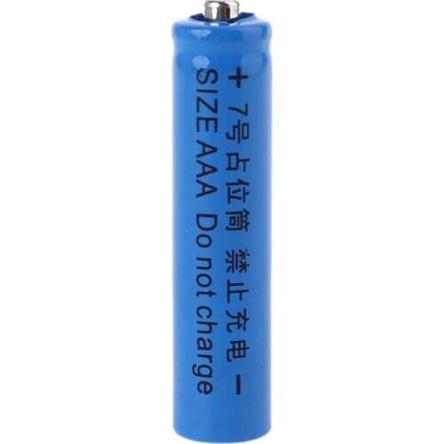 Universal No Power 14500 LR6 AA AAA LR03 10440 Size Dummy Fake Battery Shell Placeholder Cylinder Conductor