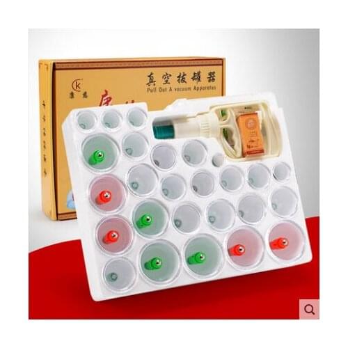 Vacuum cupping household suction type 30/24/18/15/12 cans of new gift box gift thickened gas tank cups non-glass massage cupping