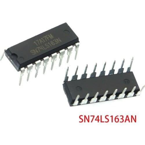 10pcs SN74LS163AN DIP16 SN74LS163N DIP 74LS163AN DIP-16 HD74LS163P 74LS163