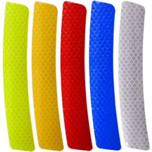 10pcs Car Reflective Sticker Styling Decal Reflector Tape Warning Wheel Rim Eyebrow Warning Light Stickers Safety styling