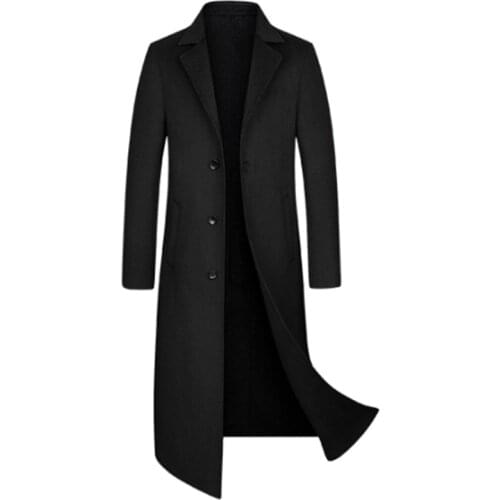 2020 New Arrival Winter High Quality 70% Wool Long Trench Coat Men,mens Wool Casual Jackets,plus-size M-3XL