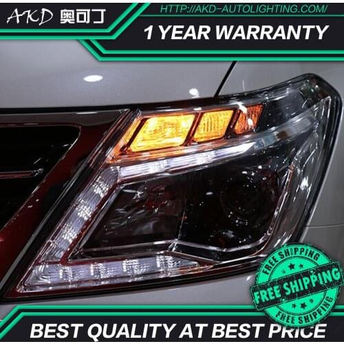 AKD tuning car Headlight for Nissan Patrol Y62 2012-2017 Headlight LED DRL Hid Bi Xenon beam Signal light angel eyes