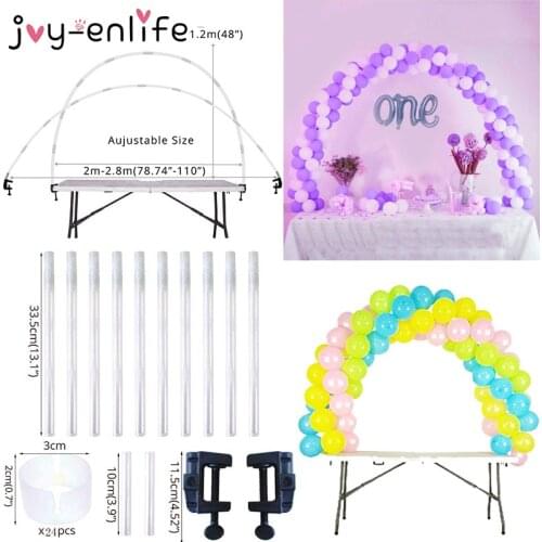 Wedding Party Balloon Arch Kit Table Arch Ballon Stand Column Decorations Kids Baby Shower Birthday Party Balloon Accessories