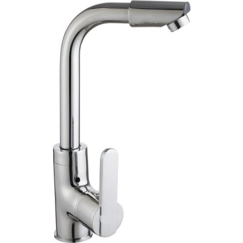 Free shipping Lowest price 360 degree rotation kitchen faucet with single handle solid brass kitchen sink water faucet