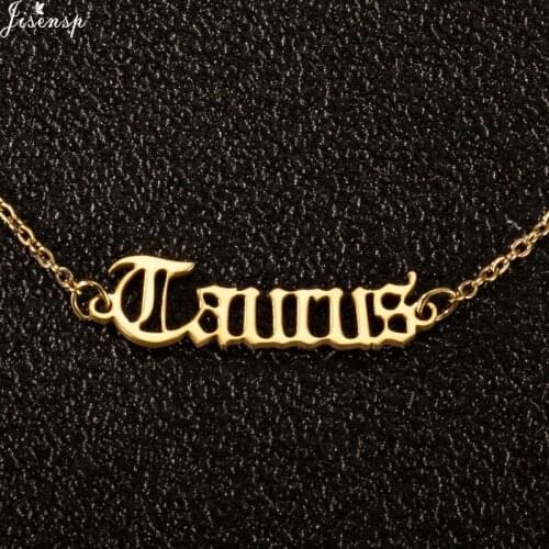 Jisensp Constellation 12 Zodiac Sign Anklets Leg Bracelets for Women Stainless Steel Jewelry Virgo Taurus Aries Anklet