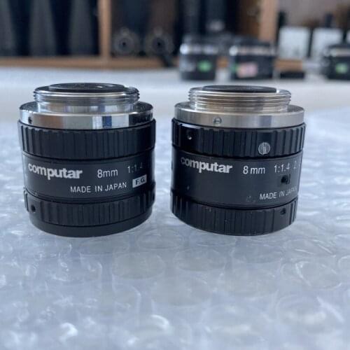 Used original Computar m0814-mp2 8mm 1:1.4 industrial C-Port lens megapixel 9 NEW