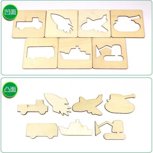 Unisex Drawing Toys Set Wood Childrens Drawings Set Tools Boys Girls Baby Doodle Draw Painting Template Toddler Boy Girl 2021