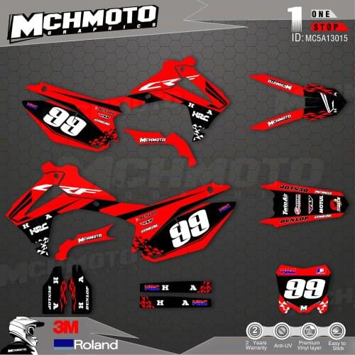 Customized Team Graphics Backgrounds Decals 3M Custom Stickers For 14-17CRF250R 13-16CRF450R