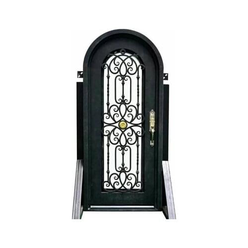 2021 Hench Hotsale Export USA ,Australia Wrought Iron Front Door Double Doors Style Hc-id107