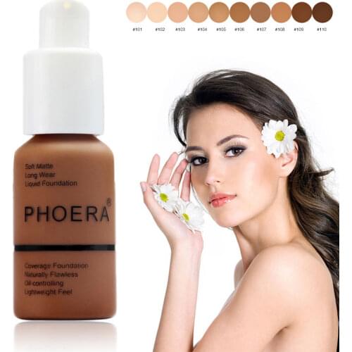Liquid Foundation Mineral Touch Whitening Concealer Facial Base Cream Soft Matte Oil-control Foundation Makeup Cosmetics TSLM1