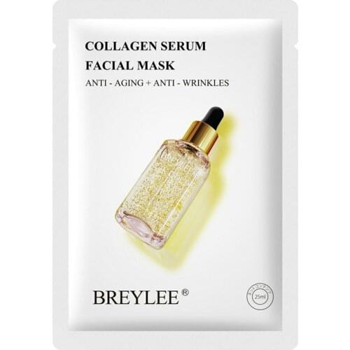 Korean Women 24K Gold Facial Mask Hyaluronic Acid Mask Moisturizing Hydrating Anti-Aging Depth Replenishment Skin Care Vitamin C