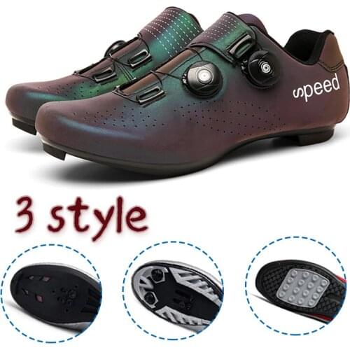 Professional Road MTB Self-locking Cycling Shoes Self-Locking Breathable Man Women Bicycle Sneakers Nlon Racing Shoe Equipment