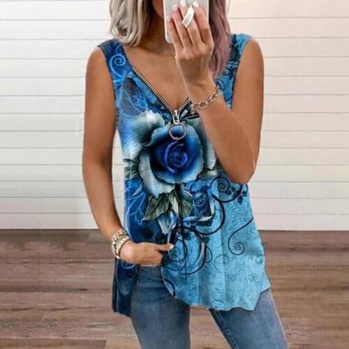 Ladies V-neck Vest Tank Womens Sleeveless Print Loose Tops Women Street Wear Tank Tops Loose Tee Shirt V Neck Camisole