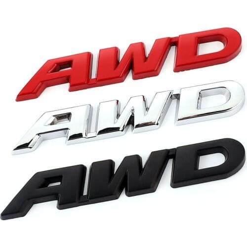 3D Metal Car Sticker Emblem Auto AWD Badge Decal for Mercedes BMW Audi Ford Nissan Toyota For Honda Land Rover Accessories