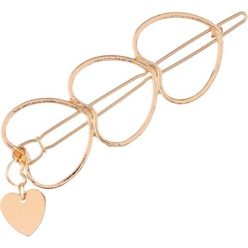 Fashion Women Girls Hairpins Girls Hollow Heart Hair Clip Delicate Hair Pin Hair Decorations Jewelry Accessories