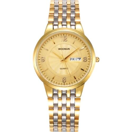 Luxury Gold Watches Men Watches Stainless Steel Calendar Quartz Watches Ultra Thin Mens Watches relogio masculino heren horloge