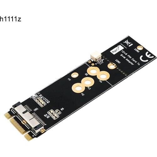 NEW BCM94360CD BCM94360CS2 BCM943224PCIEBT2 12+6 Pin Bluetooth WiFi Wireless Card Module to M.2 NGFF Key B+M Adapter for Mac OS