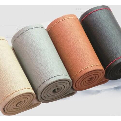 Artificial Leather Hand Sewing DIY Steering Wheel Cover 38cm Sweat-Absorbent Anti-slip Hand Sewing Steering Wheel Braid Thread