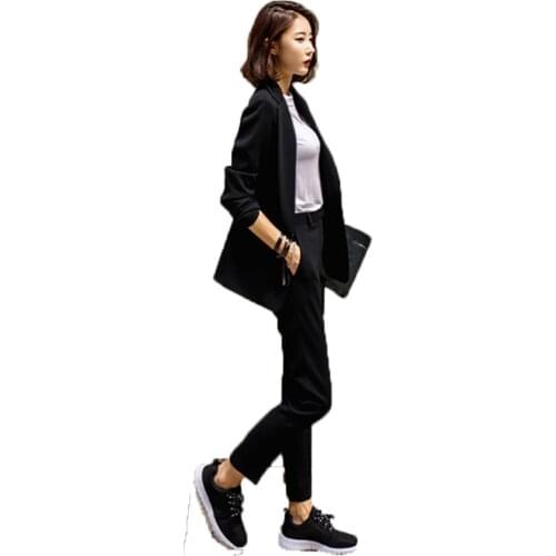Jacket suit casual temperament small suit ladies OL professional overalls suit female OL two-piece suit