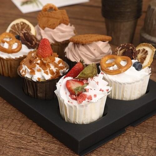 Clear Transparent Packing Gift Box Plastic Cupcake Packaging Cake Favors Box Container Wedding Party Cupcake Boxes For Friend