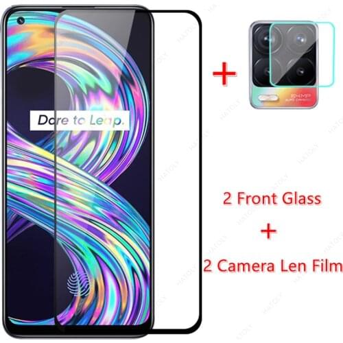 Glass for Realme 8 Tempered Glass for Realme 8 Screen Protector Camera Len Film for Realme 8 Pro 7 Narzo 30 30A GT 5G C25 C21