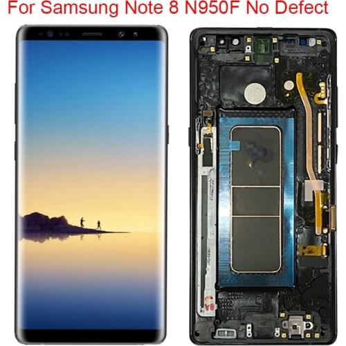 Super AMOLED Note 8 Display For Samsung Galaxy Note 8 N950FD LCD With Frame 2960x1440 Note 8 SM-N950A LCD Touch Screen