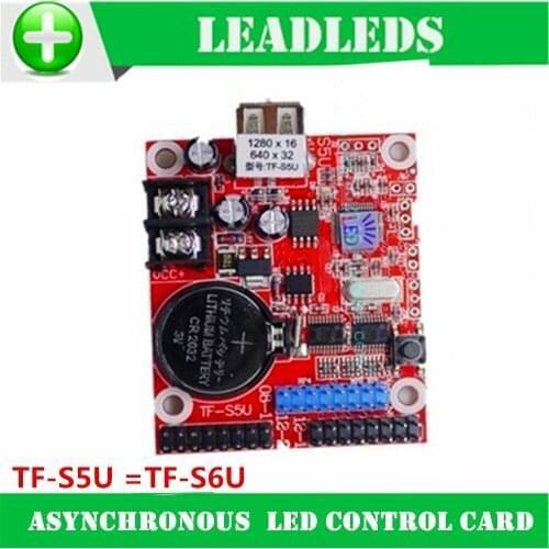TF-S5U = TF-S6U RED asynchronous Led Control Card Control Card for led display Screen
