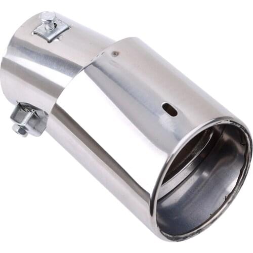 Universal Car Chrome Exhaust Muffler Tip Stainless Steel Pipe Chrome Trim Modified Car Rear Tail Throat Liner Car Accessories