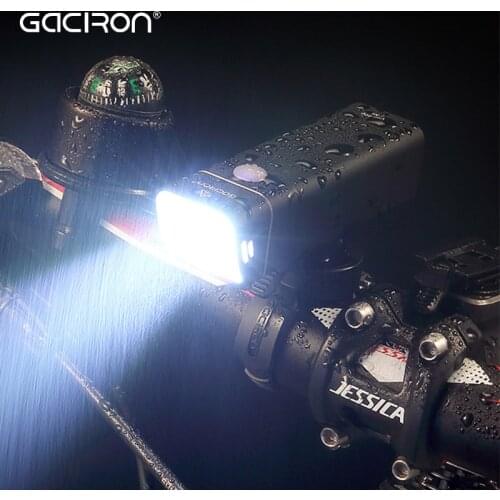 Gaciron 600 LM Cycling Bicycle light with Wire Control Waterproof MTB Bike Headlight USB Rechargeable Flashlight Handlebar Lamp