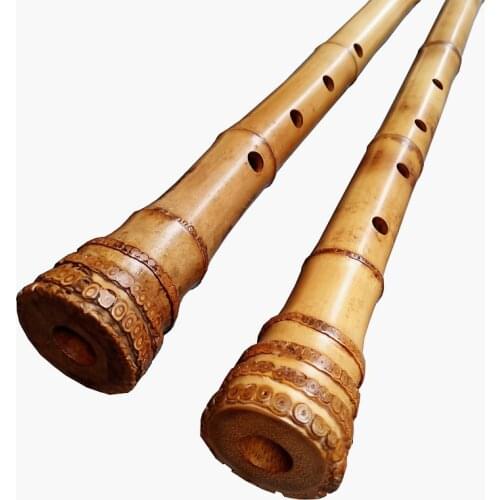 Japanese shakuhachi musical instrument five hole big head bamboo root tang mouth gift textbook 1pc