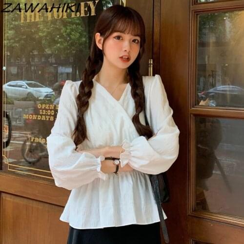 Женские шифоновые рубашки ZAWAHIKI China At AliExpress