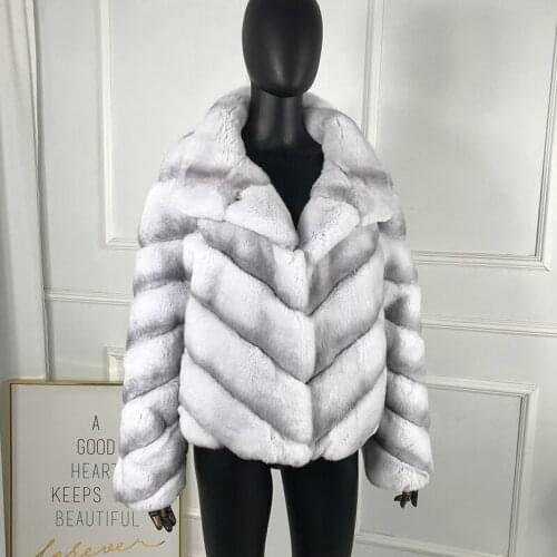 Women Fur Coat Jacket 2020 New Autumn Autumn Winter Warm Fashion Outwear Chinchilla Color Custom