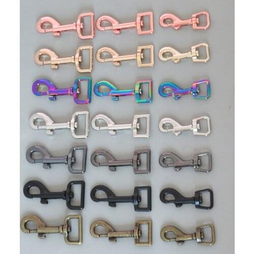 20PCS 15mm 20mm 25mm Metal Pet Seat Belt Buckle Dog Leads Clip Clasp Straps Snap Hook Outdoor Keychain Loop Garment Accessory