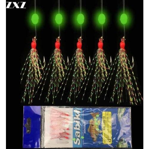 30pcs Luminous Shrimp Fishing String Hook Connector Line for Soft Worm Fake Lure Tack Baits Jigs Hook Fishhook Hard Accessories