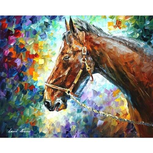 5D DIY Full Square Round Resin Diamond Painting "Oil Painting Horses" Cross Stitch Embroidery Mosaic New Arrival Home Decoration