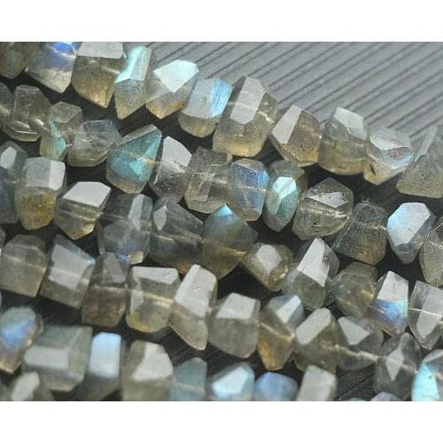 AA loose beads labradorite baroque faceted 6-10mm for DIY jewelry making 39cm FPPJ wholesalenature