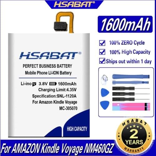 HSABAT MC-305070 1600mAh Battery for AMAZON Kindle Voyage NM460GZ 58-000056 MC-305070 S13-R2 S13-R2-A 58-000056 Batteries