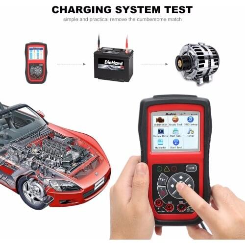 Autel AutoLink AL539 OBDII Electrical Test Tool Auto AL 539 OBD2 Scanner Update online Voltage Circuit Start Tester PK AL539B