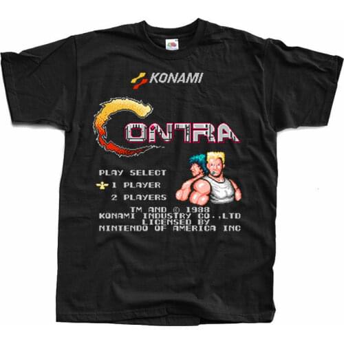 Contra Nes T shirt Black Arcade Famicom NES all sizes S - 5XL