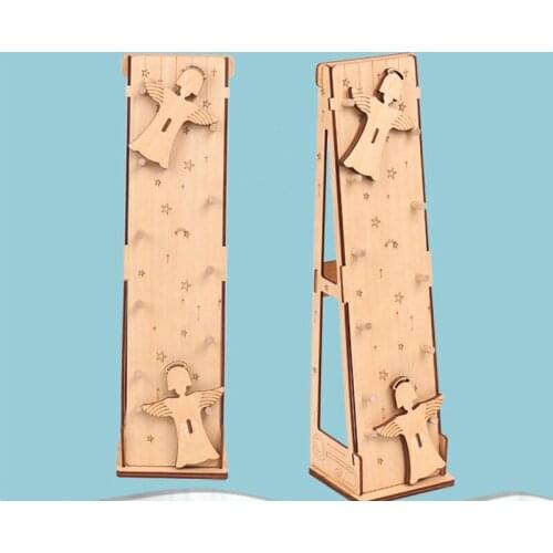 Wooden Angel Toy 3D Kawaii Creative Puzzle Assemble Fallen Angel Model DIY Education Anti Stress Toy Children Gift Fidget Toy