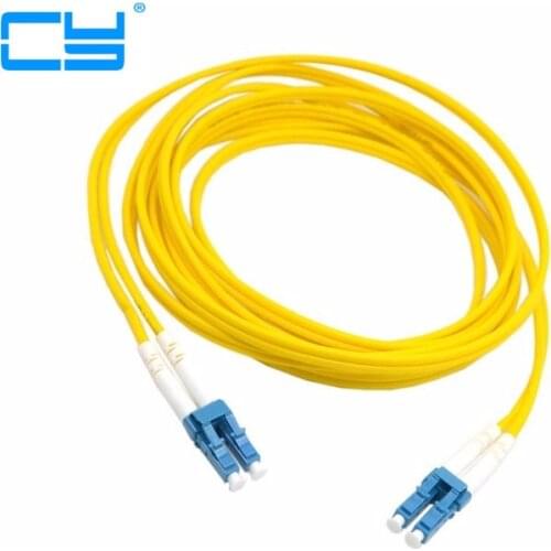 Dual LC to LC Fiber Patch Cord Jumper Cable SM Duplex Single Mode Optic for Network 3m 5m 10m 20m 10ft 16ft 33ft 66ft