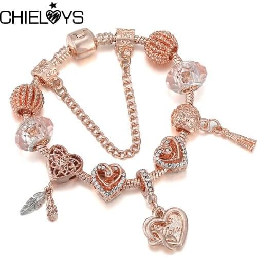 Fashion Gigantic & Feather Pendant Charm Bracelet 2021 Trend Womens Bracelets For Women Jewelry Gift Special Offer 41 Styles