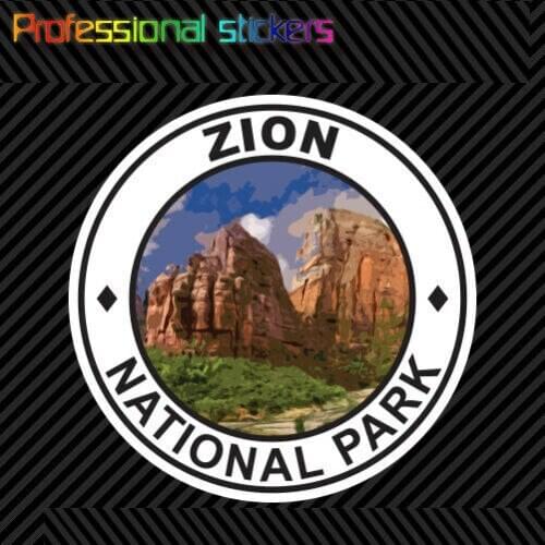 Zion National Park Sticker Premium Die Cut Vinyl Hike Camp Ut Utah Stickers for Car, RV, Laptops, Motorcycles