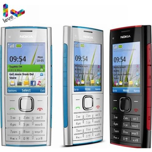 Nokia X2-00 Mobile Phone Bluetooth FM MP3 MP4 Player Original Nokia X2 Support Russian Keyboard Cheap Unlocked Cell Phone