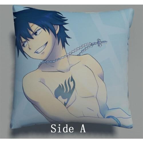 New Fairy Tail Gray Anime two side Pillowcases Hugging Pillow Cushion Case Cover Otaku Gift 636